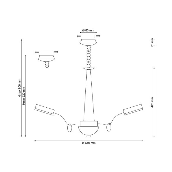 Подвесная светодиодная люстра Lucia Tucci Natura Natura 156.6