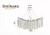 Подвесная люстра Divinare Salice 3134/01 SP-14, Золото, Янтарный, Металл
