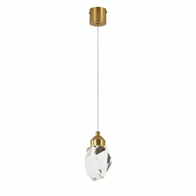 Подвесной светильник Indigo Cristallo 12053/1P Brass V000132L
