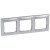 Рамка 3-постовая Legrand Valena алюминий 770153
