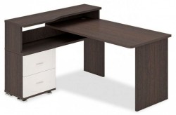 Стол письменный Домино СР-620/160 C MER_SR-620-160-C-SHBESH-CH-LEV