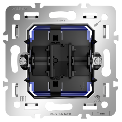 Механизм выключателя с самовозвратом одноклавишного 10А Voltum S70 VLS0106M