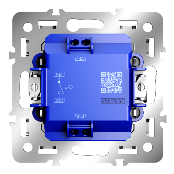 Механизм выключателя с самовозвратом одноклавишного 10А Voltum S70 VLS0106M