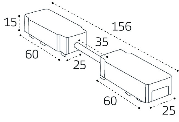 Коннектор гибкий угловой для магнитного шинопровода Italline IT09-9026 black
