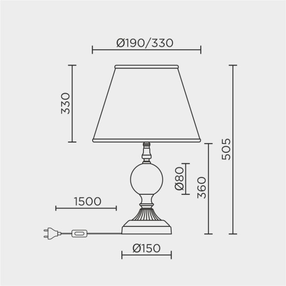 Настольная лампа LED4U L9923 GD