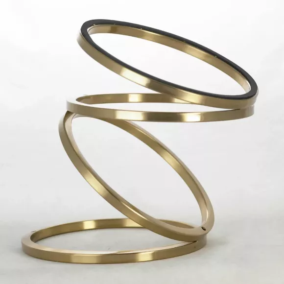 Настольная лампа Lussole Cleburne LSP-0611, Матовое золото, Белый, Золото