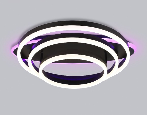 Потолочная светодиодная люстра с пультом управления Ambrella Light Disk FA8524