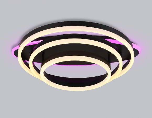 Потолочная светодиодная люстра с пультом управления Ambrella Light Disk FA8524