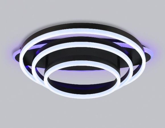 Потолочная светодиодная люстра с пультом управления Ambrella Light Disk FA8524