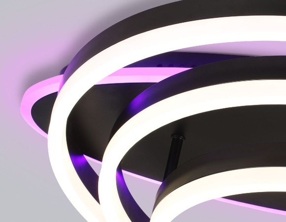 Потолочная светодиодная люстра с пультом управления Ambrella Light Disk FA8524