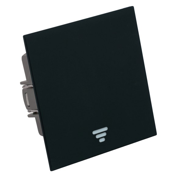 Выключатель 1-клавишный самовозвратный (механизм) Stekker Мия 250В 10А RSW10-3112-05 черный бархат 50574