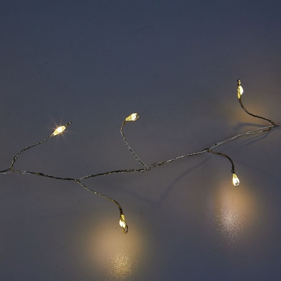 Гирлянда Роса Uniel ULD-S1000-250/DTA WARM WHITE IP20 DEWDROP UL-00012124