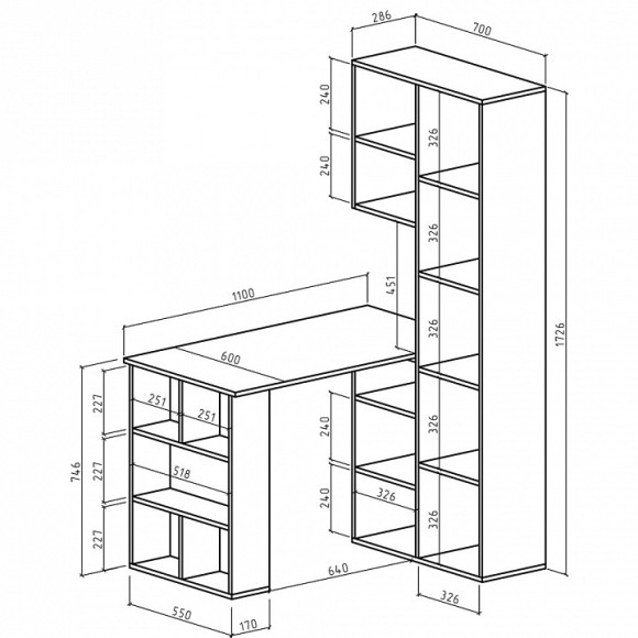 Стол компьютерный Феликс-25 MAS_FKS-25-DS