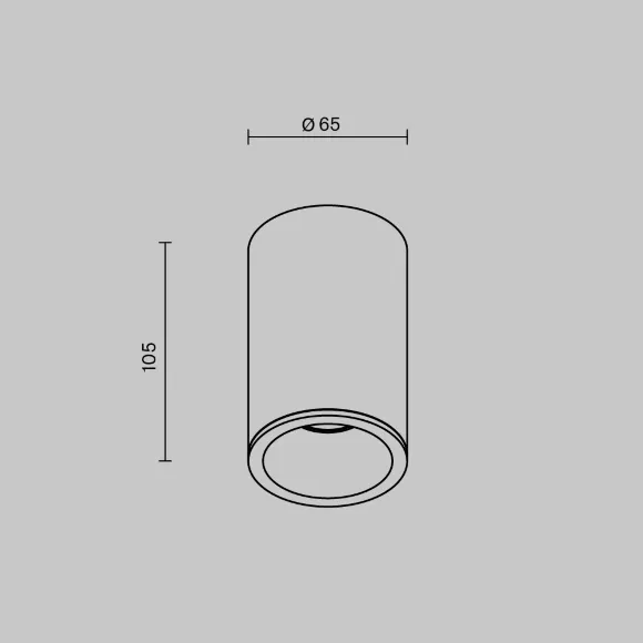 Накладной светильник Maytoni Zoom C029CL-01-S-B Накладной светильник Maytoni Zoom C029CL-01-S-B