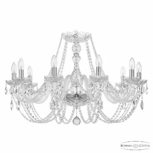 Подвесная люстра Bohemia Ivele Crystal 101/10/300 Ni Подвесная люстра Bohemia Ivele Crystal 101/10/300 Ni