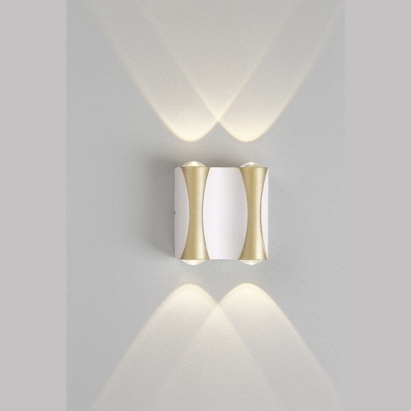 Уличный настенный светильник Crystal Lux CLT 022W2 WH-GO 4000K