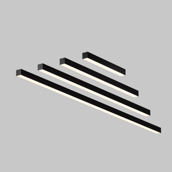 Линейный накладной светильник Maytoni Technical 3000K 50x50 (Черный, 1 м) LL311027