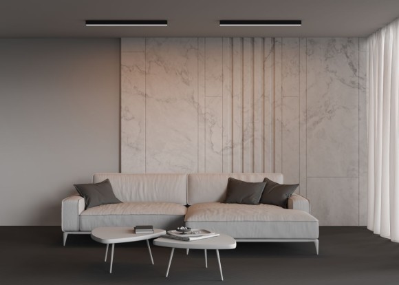 Линейный накладной светильник Maytoni Technical 3000K 50x50 (Черный, 1 м) LL311027