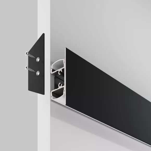 Алюминиевый профиль Maytoni Led strip ALM-1848-B-2M, механизм регулировки Алюминиевый профиль Maytoni Led strip ALM-1848-B-2M, механизм регулировки