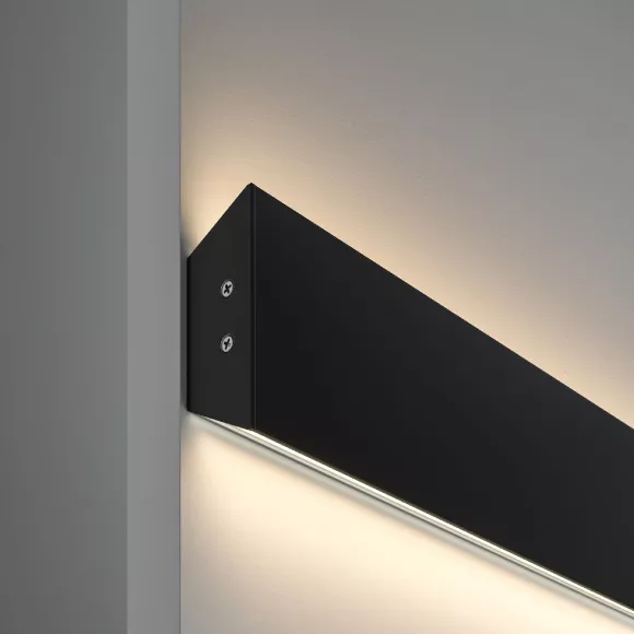 Алюминиевый профиль Maytoni Led strip ALM-1848-B-2M, Черный, Алюминий Алюминиевый профиль Maytoni Led strip ALM-1848-B-2M, Черный, Алюминий