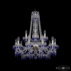 Подвесная люстра Bohemia Ivele Crystal 1410/10+5/240/h-75 G V3001