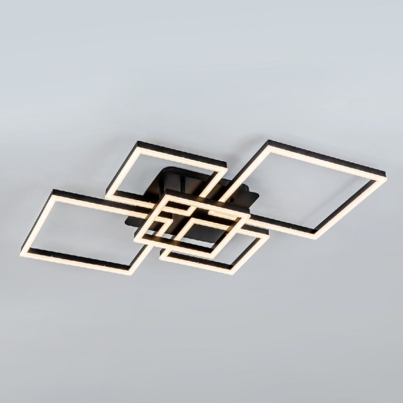 Потолочная светодиодная люстра с пультом управления LED4U L11041-5 BK