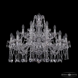 Подвесная люстра Bohemia Ivele Crystal 1413/12+6/300/2d Ni