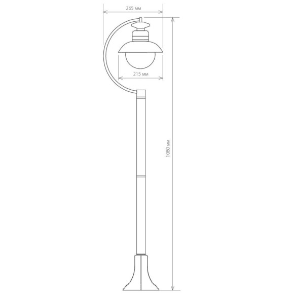 Уличный cветильник Elektrostandard Talli F GL 3002F черный 4690389106613