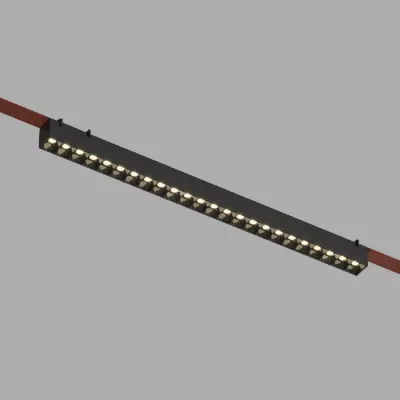 Трековый однофазный светильник Denkirs Belty Grill DK5573-BK