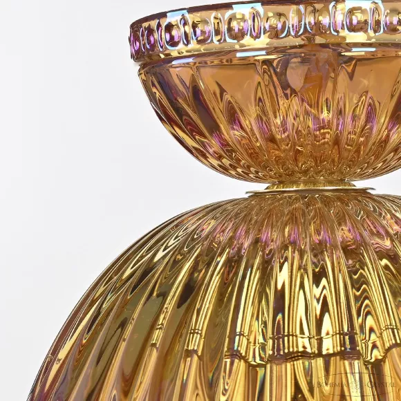 Подвесной светильник Bohemia Ivele Crystal 5480/18 G Shampan/M-1G, декоративные элементы крупным планом Подвесной светильник Bohemia Ivele Crystal 5480/18 G Shampan/M-1G, декоративные элементы крупным планом