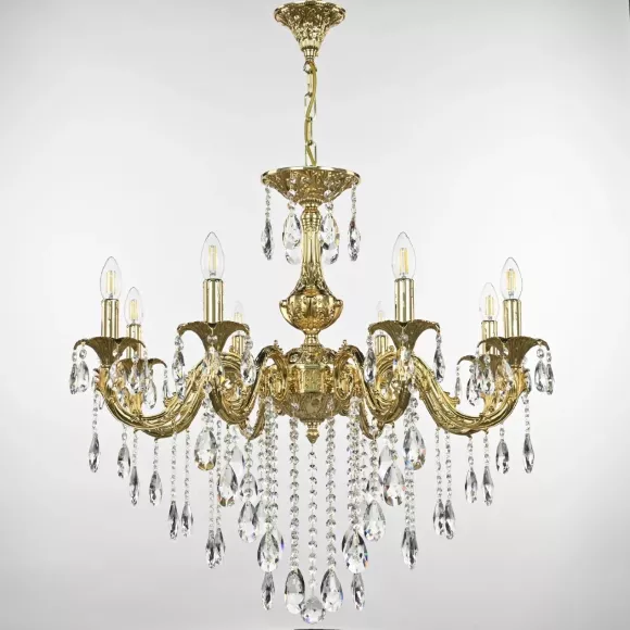 Подвесная люстра Bohemia Ivele Crystal AL79101/8/250 B G, Золото, Металл, Классика стиль Подвесная люстра Bohemia Ivele Crystal AL79101/8/250 B G, Золото, Металл, Классика стиль