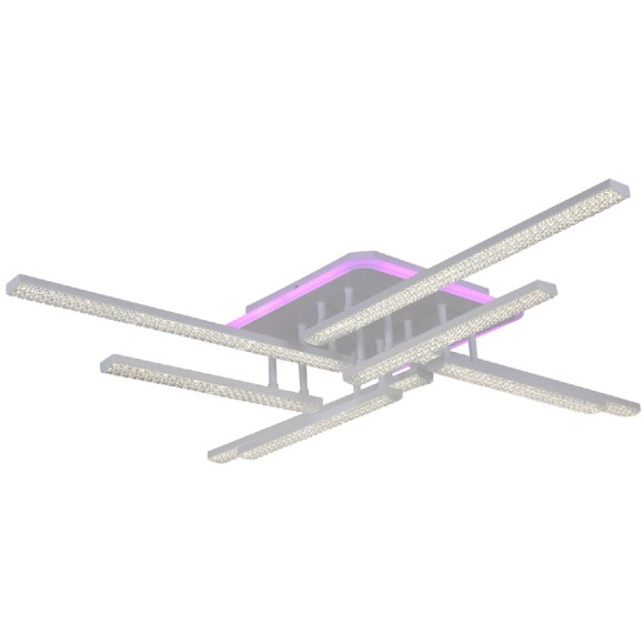 Потолочная светодиодная люстра с пультом управления Reluce 77138-0.3-4+4