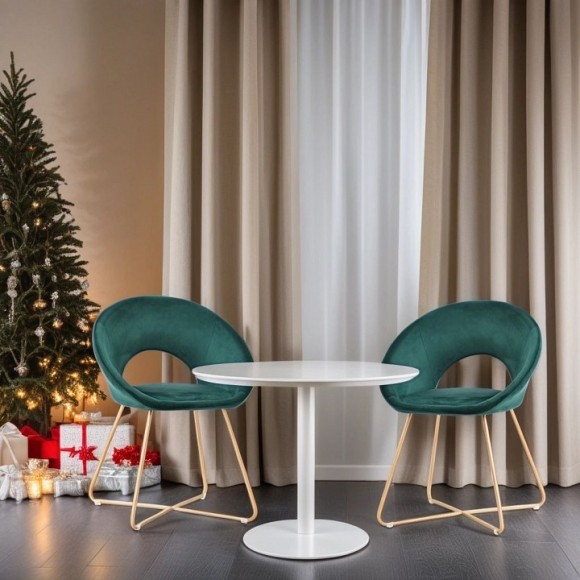 Стул Refuge зеленый, золотой HSBI_DC2124_green