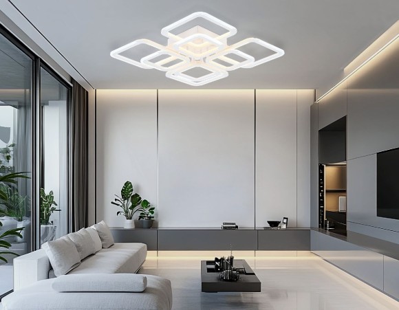 Потолочная светодиодная люстра с пультом управления Ambrella Light Original FA8950