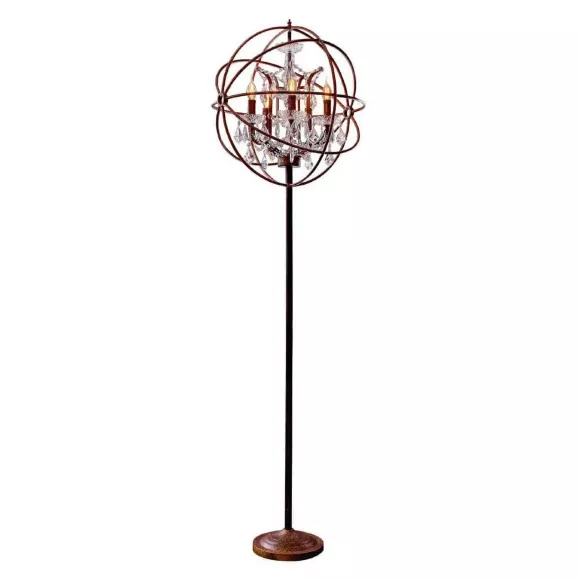 Торшер LOFT IT Foucaults orb crystal Loft1897FT, Коричневый, Металл, Замковый стиль, основание крупным планом Торшер LOFT IT Foucaults orb crystal Loft1897FT, Коричневый, Металл, Замковый стиль, основание крупным планом
