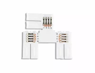 Соединитель T для светодиодной ленты 5050 12/24V (4 конт.) GS7001 (5шт) Ambrella Light Illumination GS7001