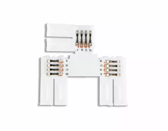 Соединитель T для светодиодной ленты 5050 12/24V (4 конт.) GS7001 (5шт) Ambrella Light Illumination GS7001