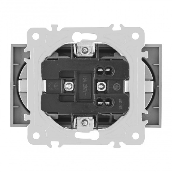 Розетка двойная с заземлением Arte Milano 203.40-2.silver