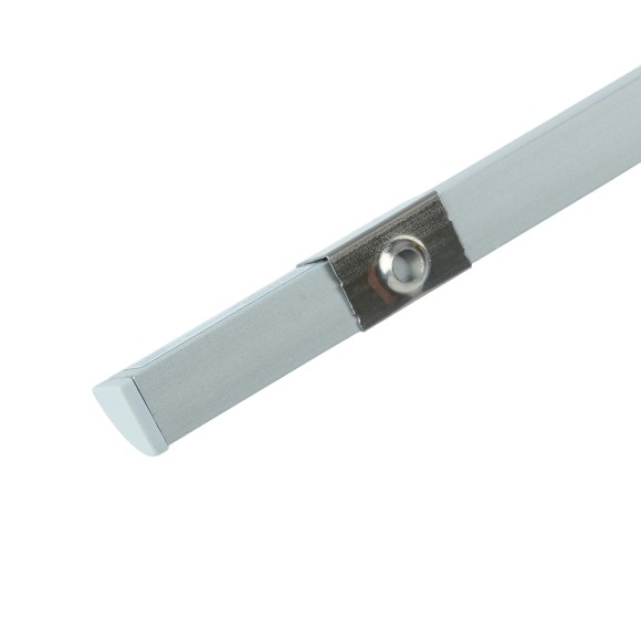 Профиль алюминиевый угловой круглый 7.9*7.9мм, серебро Feron CAB240 с матовым экраном, 2 заглушками, 4 крепежами в комплекте 52148