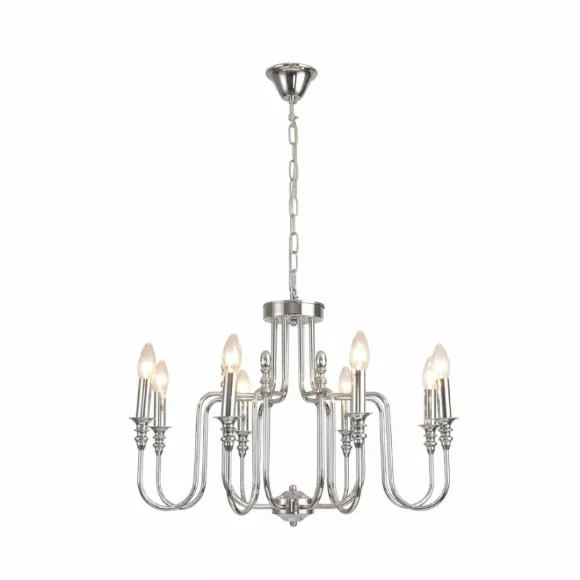 Подвесная люстра Lumion Classi Suana 8317/8, Хром, Металл, Стекло, декоративные элементы крупным планом Подвесная люстра Lumion Classi Suana 8317/8, Хром, Металл, Стекло, декоративные элементы крупным планом