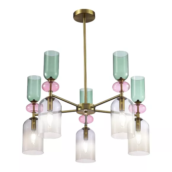 Люстра на штанге ST Luce Gea SL2000.202.05, декоративные элементы крупным планом Люстра на штанге ST Luce Gea SL2000.202.05, декоративные элементы крупным планом
