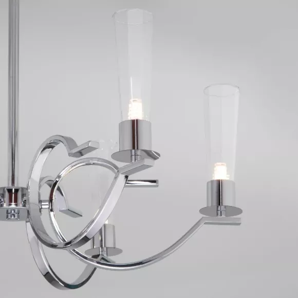 Люстра на штанге Eurosvet Rosher 60141/6 хром a060334 Люстра на штанге Eurosvet Rosher 60141/6 хром a060334