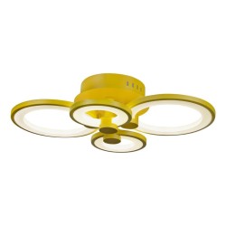 Потолочная светодиодная люстра с пультом управления iLedex Ring A001/4 Yellow