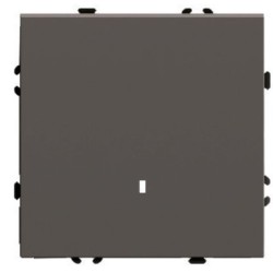 Выключатель 1-клавишный c индикатором (механизм) Stekker Эмили 250В 10А RSW10-5101-09 антрацит soft touch