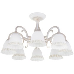 Люстра на штанге Eurosvet 60107/8 белый с золотом