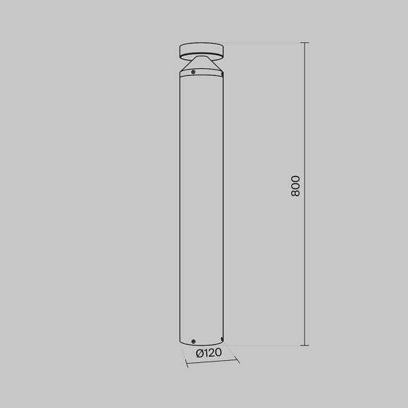 Ландшафтный светильник Maytoni Olten O591FL-L12GF3K1
