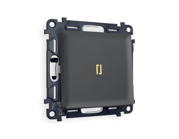 Комплект механизма 1-кл проходного выключателя с подсветкой Ambrella Volt Alfa MA902030