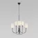 Подвесная люстра Eurosvet Abbey 60164/6 черный Smart a065746