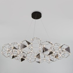 Подвесная светодиодная люстра Eurosvet Uma 90369/15 черный жемчуг