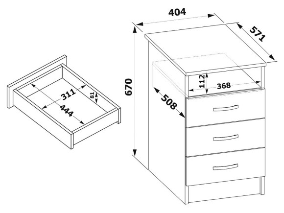 Тумба КТ-14 SK_KT14Vk5